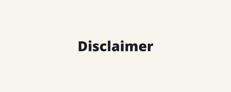 Disclaimer